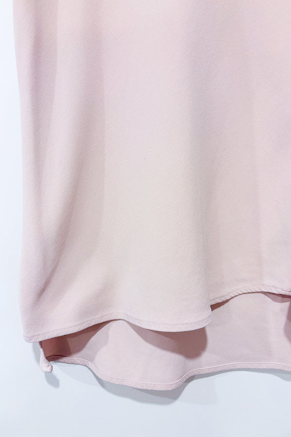 Haut sans manche rose pâle en soie avec froufrou (m)-Judith & Charles-La Penderie du Paradis 🕊