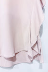 Haut sans manche rose pâle en soie avec froufrou (m)-Judith & Charles-La Penderie du Paradis 🕊