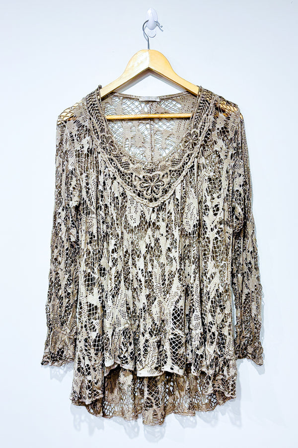 Haut taupe en maille (m/l) seconde main Autres