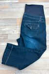 Jeans 3/4 bleu foncé (m) - Maternité seconde main Thyme
