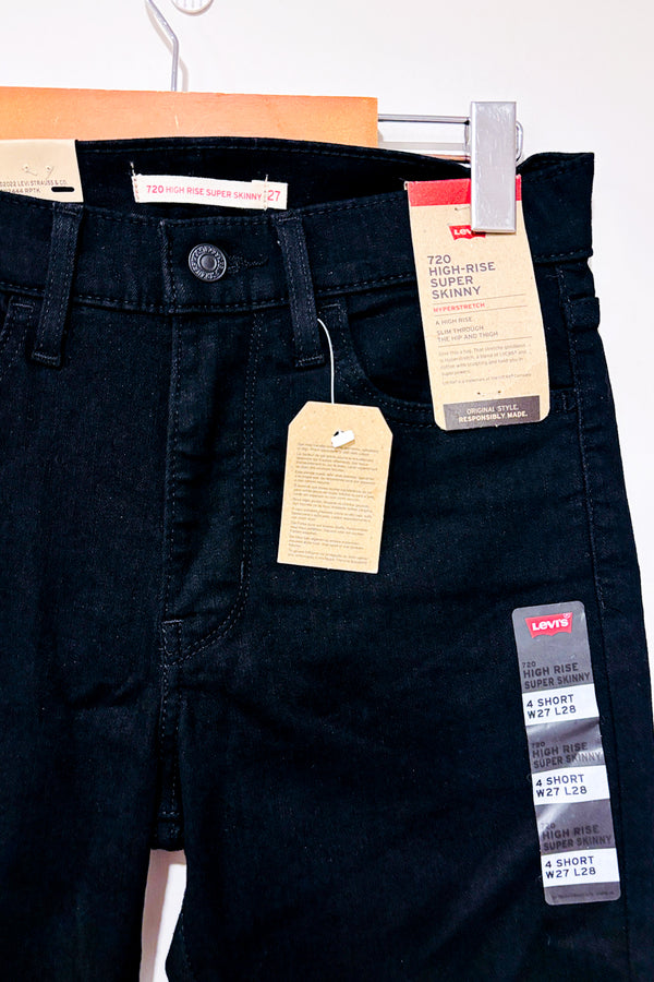 Jeans 720 noir high-rise super skinny (s)-Levi's-La Penderie du Paradis 🕊