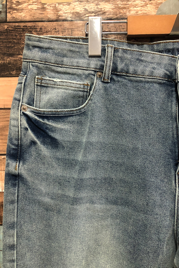 Jeans bleu délavé (l) seconde main Abibelle