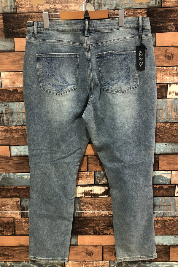 Jeans bleu délavé (l) seconde main Abibelle