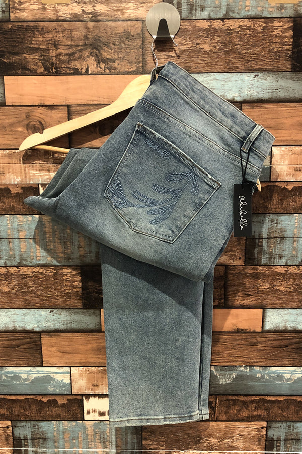 Jeans bleu délavé (l) seconde main Abibelle