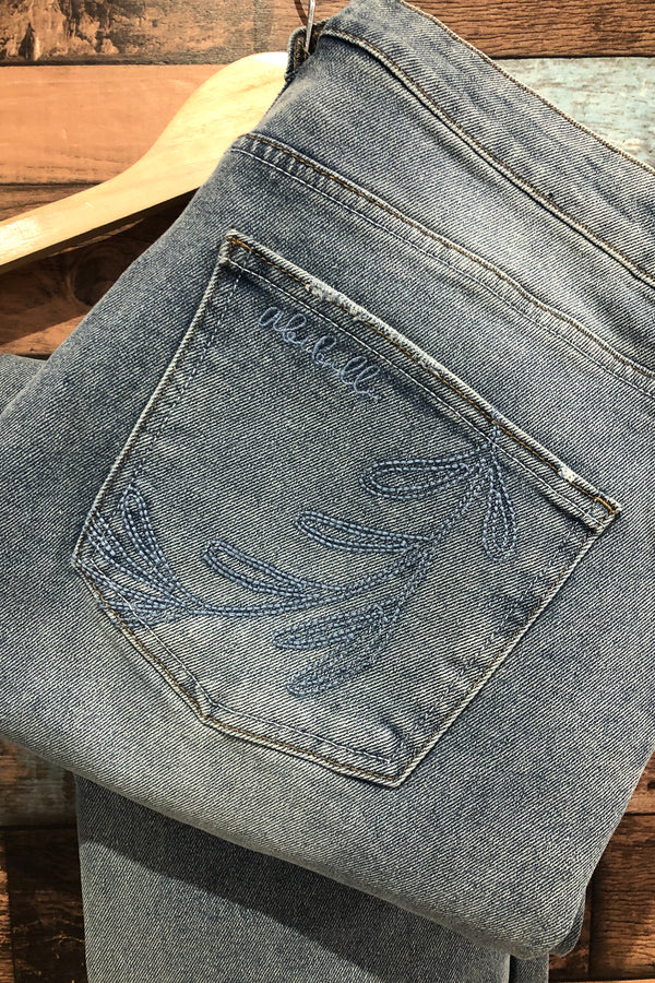 Jeans bleu délavé (l) seconde main Abibelle