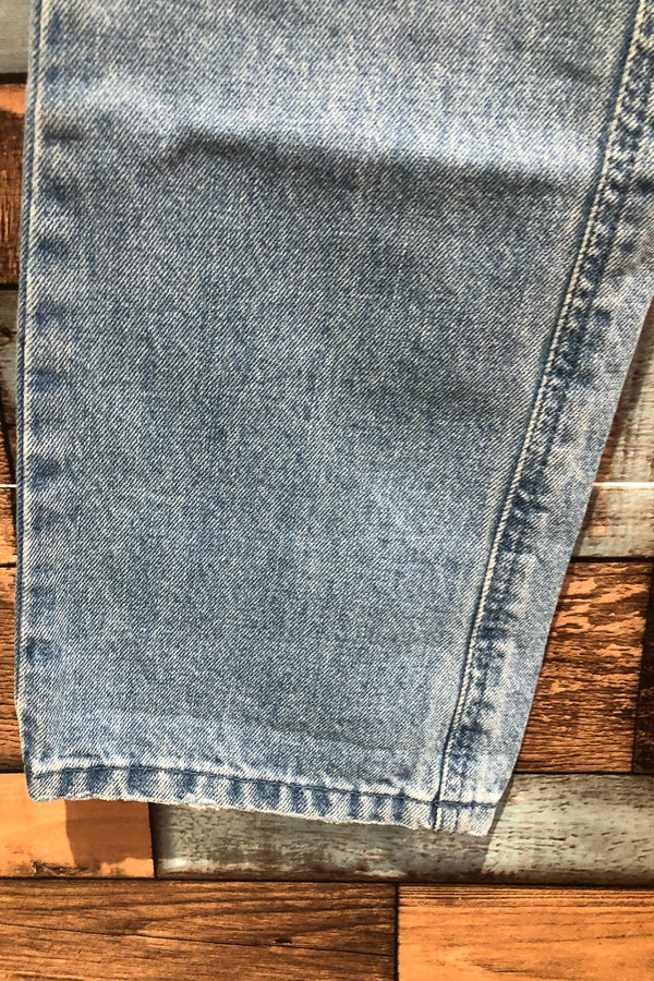 Jeans bleu délavé (s) seconde main Volcom