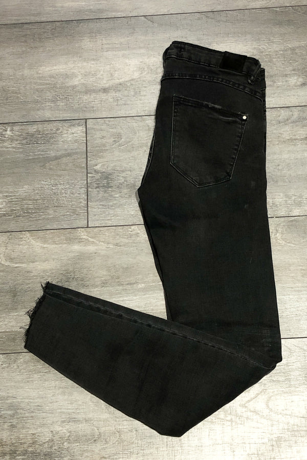 Jeans noir effet usé (xs) seconde main Zara