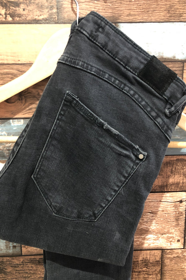 Jeans noir effet usé (xs) seconde main Zara