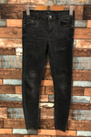 Jeans noir effet usé (xs) seconde main Zara