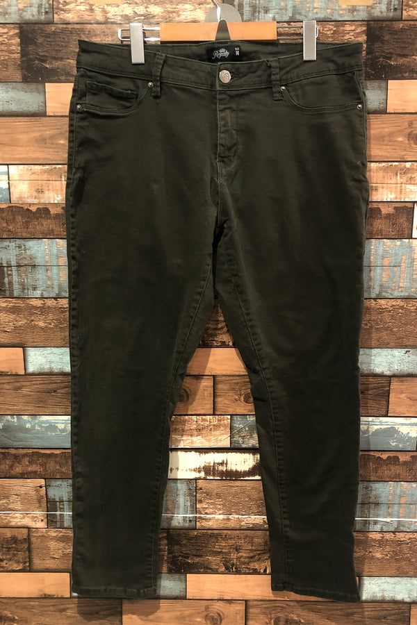 Jeans vert foret (l) seconde main Royalty for Me
