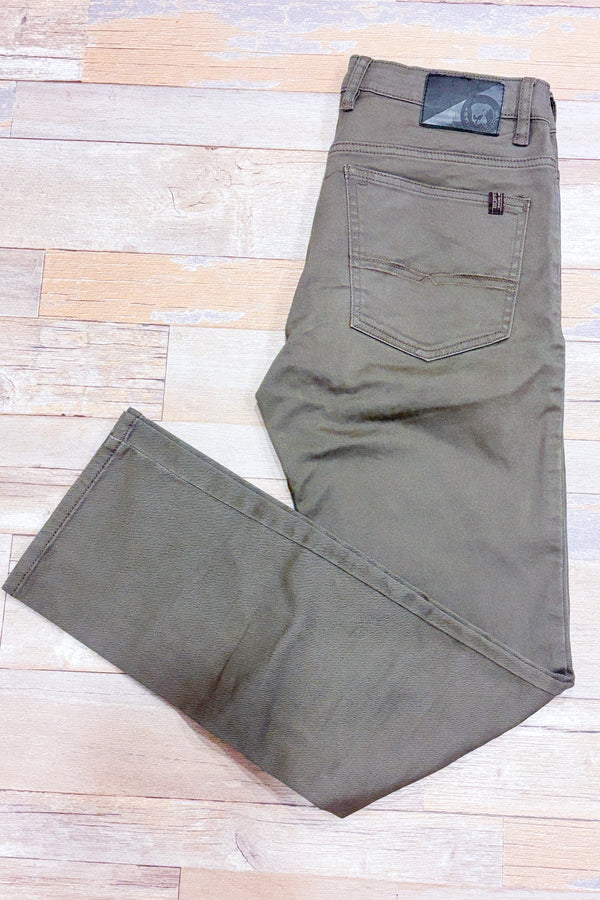 Jeans vert slim straight Sam (s) - Homme-Buffalo David Bitton-La Penderie du Paradis 🕊