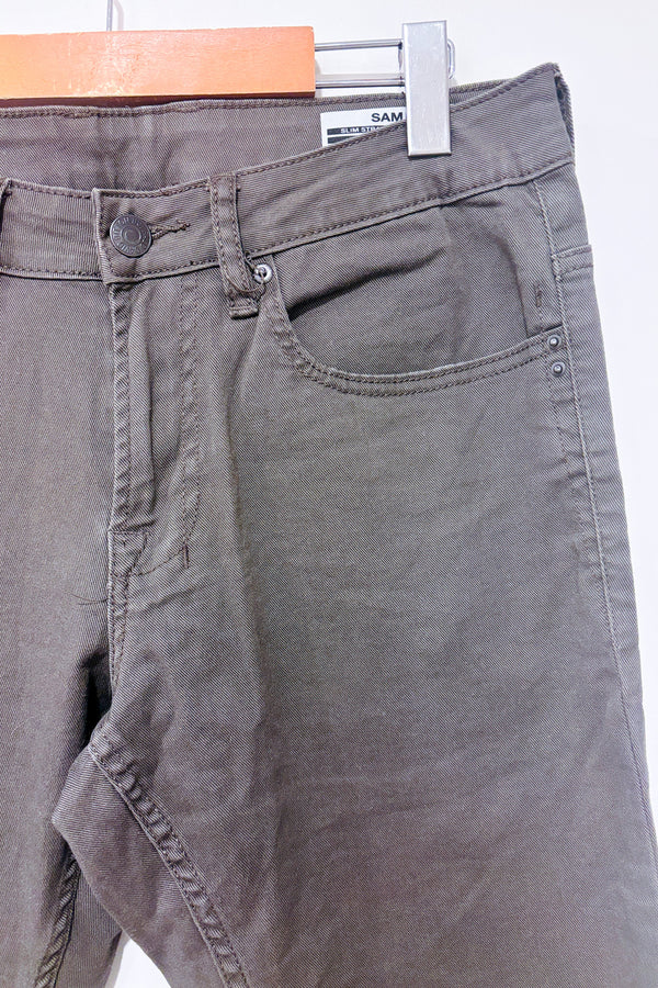 Jeans vert slim straight Sam (s) - Homme-Buffalo David Bitton-La Penderie du Paradis 🕊