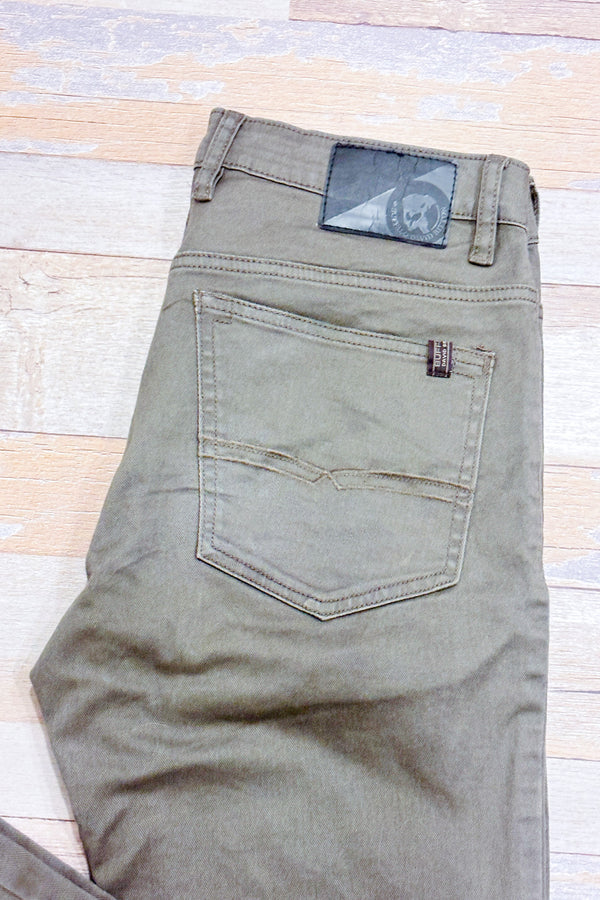 Jeans vert slim straight Sam (s) - Homme-Buffalo David Bitton-La Penderie du Paradis 🕊