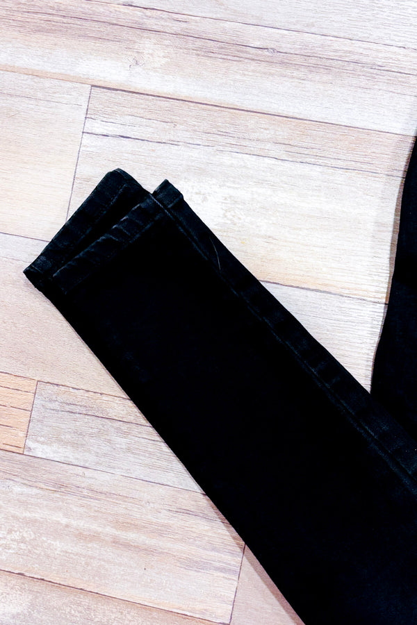 Jeans noir jambe étroite (xs)-Garage-La Penderie du Paradis 🕊