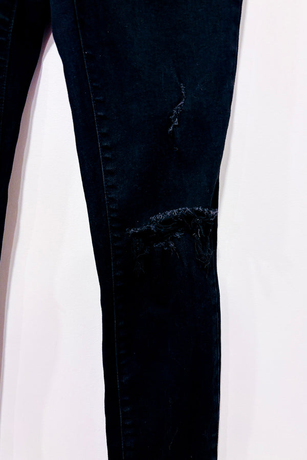 Jeans noir jambe étroite (xs)-Garage-La Penderie du Paradis 🕊