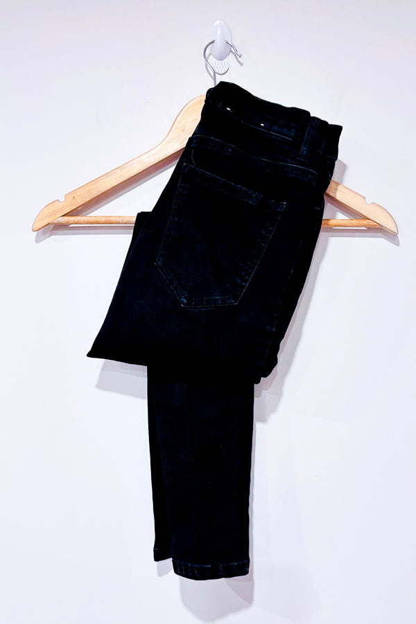 Jeans noir jambe étroite (xs)-Garage-La Penderie du Paradis 🕊