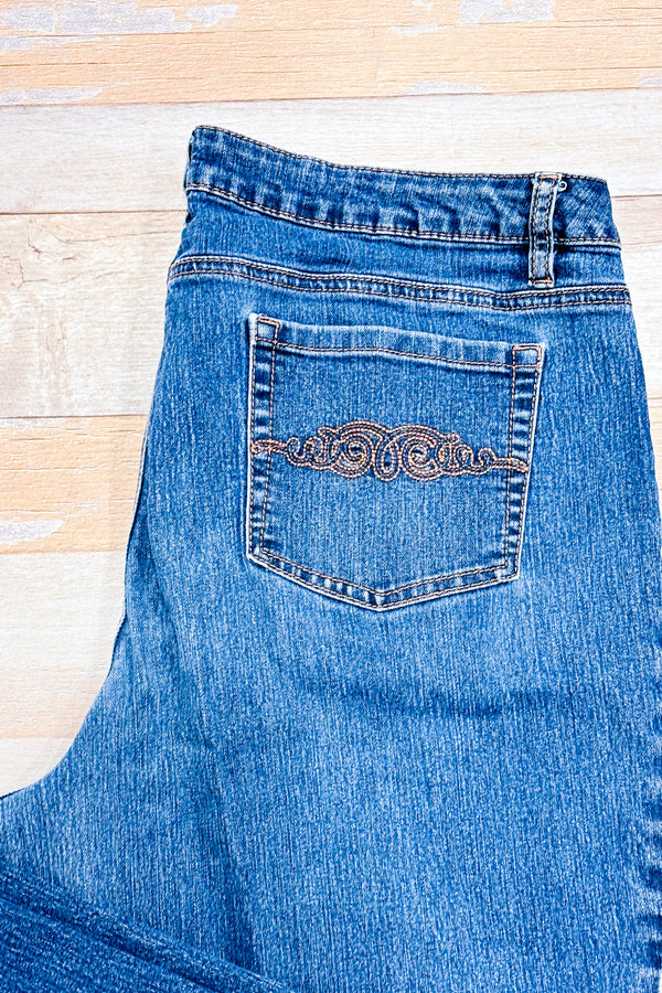 Jeans bleu jambe droite (xl)-Cleo Petite-La Penderie du Paradis 🕊