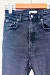 Jeans noir jambe étroite à taille haute (xs)-Zara-La Penderie du Paradis 🕊