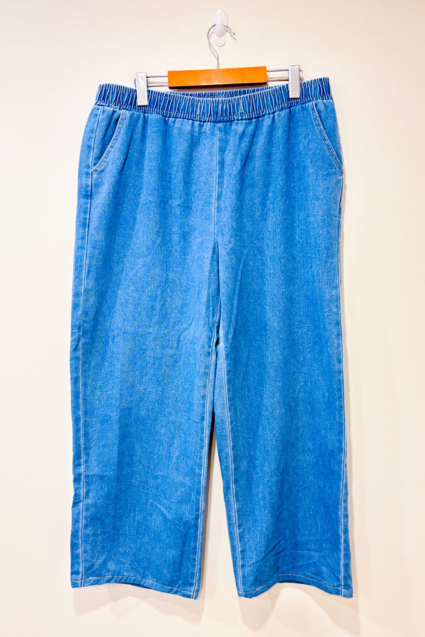 Jeans bleu pâle taille élastique (xxl)-Autres-La Penderie du Paradis 🕊