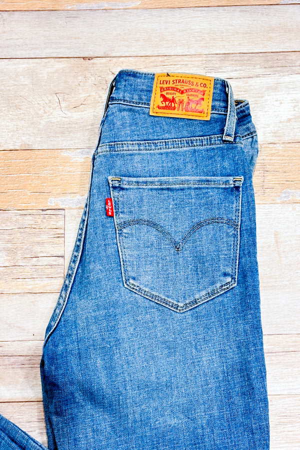 Jeans 721 bleu pâle jambe étroite (s)-Levi's-La Penderie du Paradis 🕊