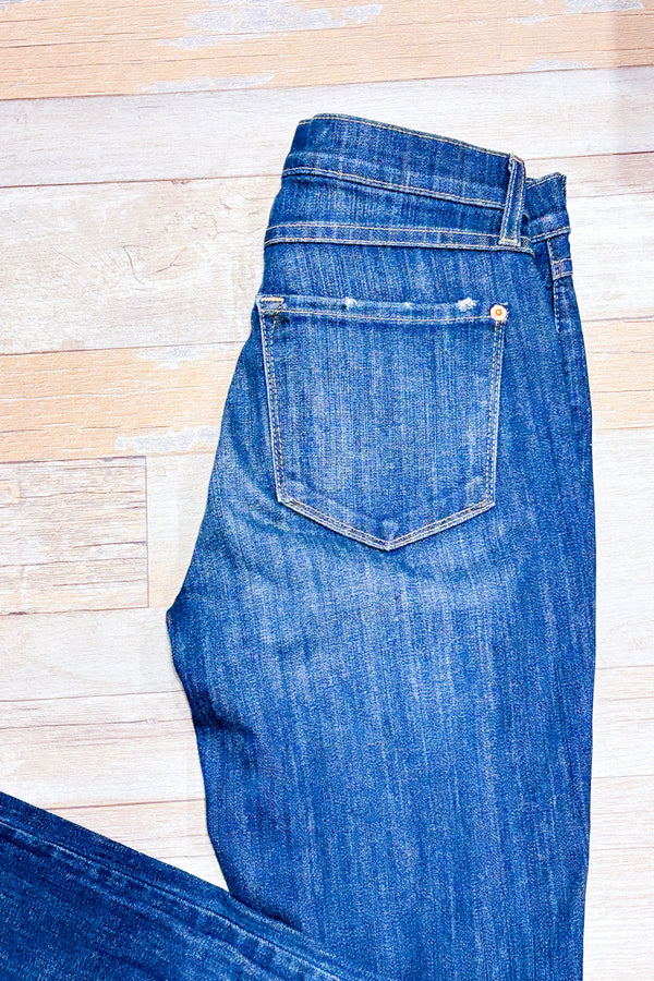 Jeans bleu foncé jambe étroite (s)-Yoga Jeans-La Penderie du Paradis 🕊