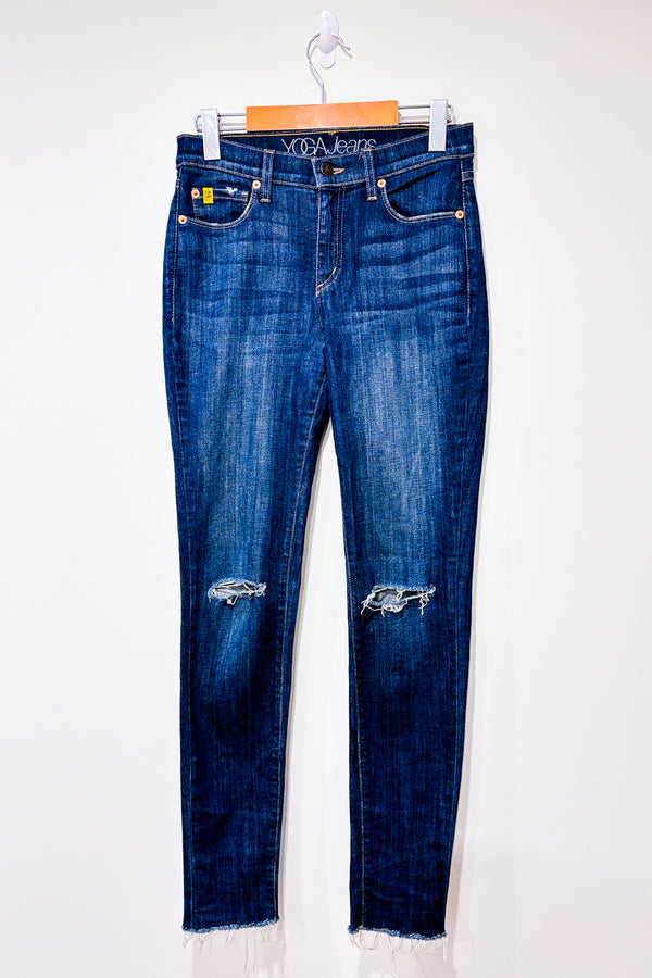 Jeans bleu foncé jambe étroite (s)-Yoga Jeans-La Penderie du Paradis 🕊