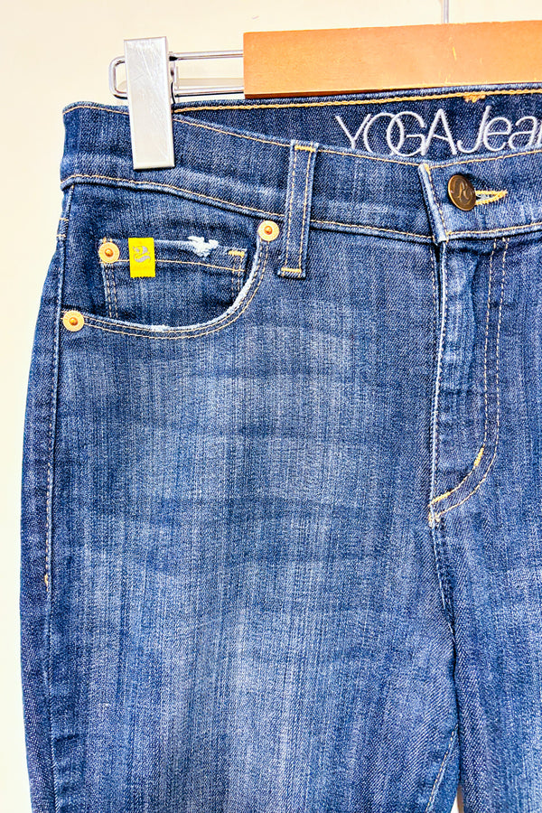 Jeans bleu foncé jambe étroite (s)-Yoga Jeans-La Penderie du Paradis 🕊