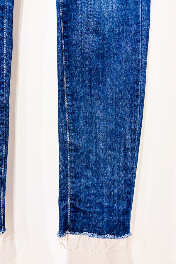 Jeans bleu foncé jambe étroite (s)-Yoga Jeans-La Penderie du Paradis 🕊