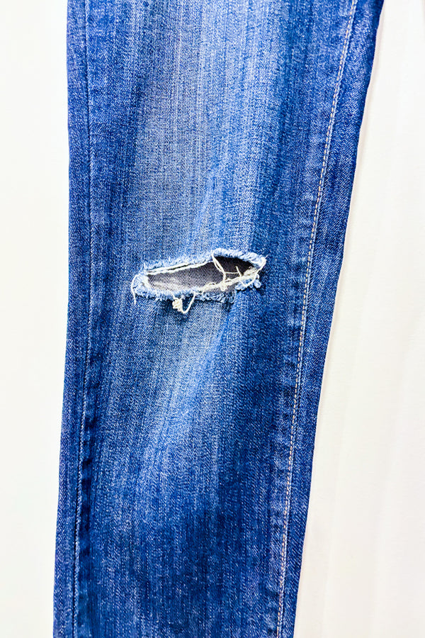 Jeans bleu foncé jambe étroite (s)-Yoga Jeans-La Penderie du Paradis 🕊