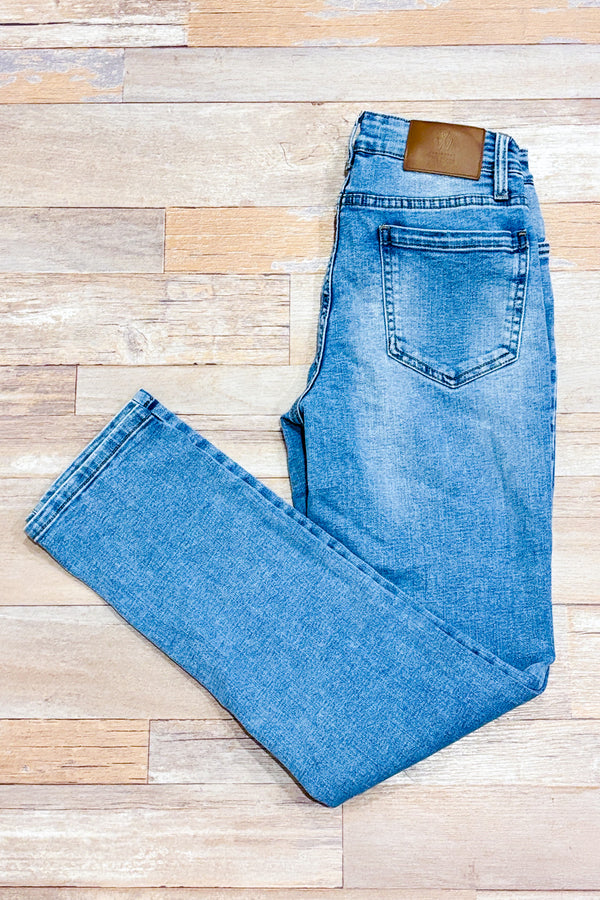 Jeans bleu pâle délavé (s)-Max Cocos-La Penderie du Paradis 🕊