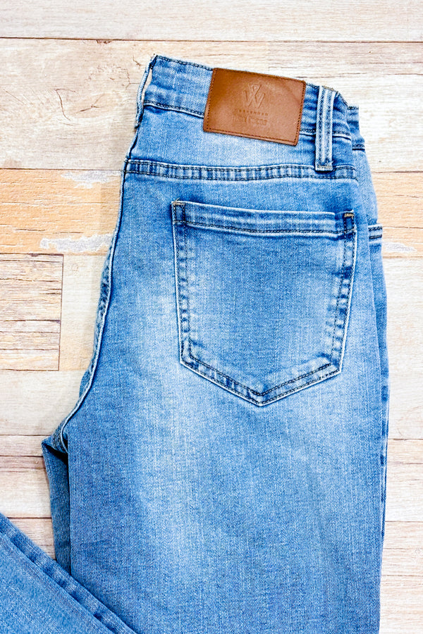 Jeans bleu pâle délavé (s)-Max Cocos-La Penderie du Paradis 🕊