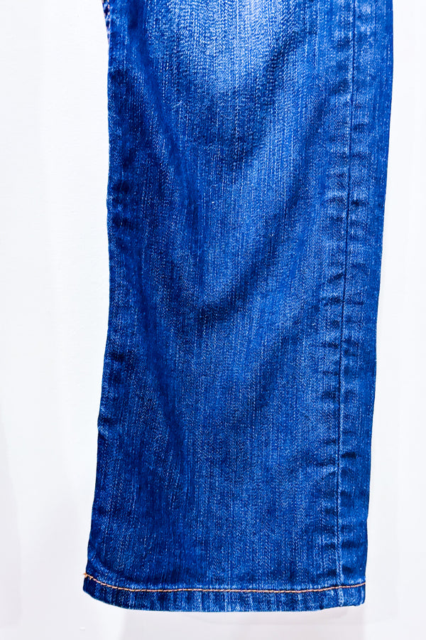 Jeans Trixie bleu foncé délavé à taille basse (s)-Dish Jeans-La Penderie du Paradis 🕊