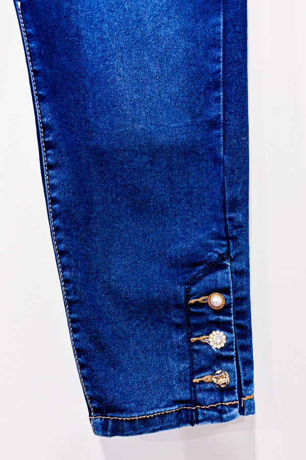 Jeans court bleu délavé (m)-Suko Jeans-La Penderie du Paradis 🕊