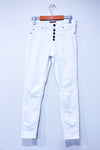 Jeans blanc jambe étroite (xs) seconde main - Lady Dutch- La Penderie du Paradis