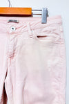 Jeans court Rachelle usé rose jambe étroite (m)* seconde main - Garcia- La Penderie du Paradis