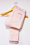 Jeans court Rachelle usé rose jambe étroite (m)* seconde main - Garcia- La Penderie du Paradis