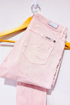Jeans court Rachelle usé rose jambe étroite (m)* seconde main - Garcia- La Penderie du Paradis