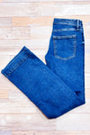 Jeans bleu foncé jambe ample seconde main - H&M- La Penderie du Paradis