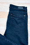 Jeans noir jambe droite seconde main - Lois Jeans- La Penderie du Paradis