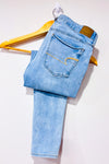 Jeans bleu pâle jambe étroite seconde main - American Eagle- La Penderie du Paradis