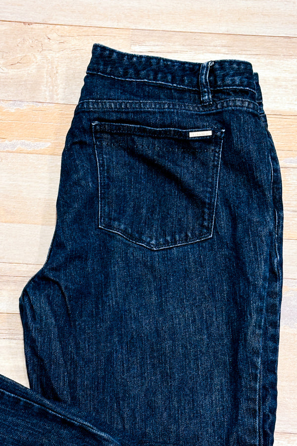 Jeans bleu foncé jambe droite* seconde main - Calvin Klein- La Penderie du Paradis