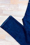 Jeans bleu foncé jambe droite seconde main - Zara- La Penderie du Paradis