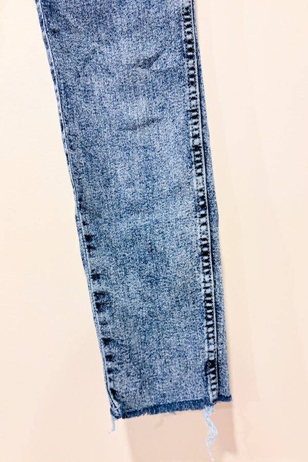 Jeans léger bleu délavé jambe étroite seconde main - H&M- La Penderie du Paradis