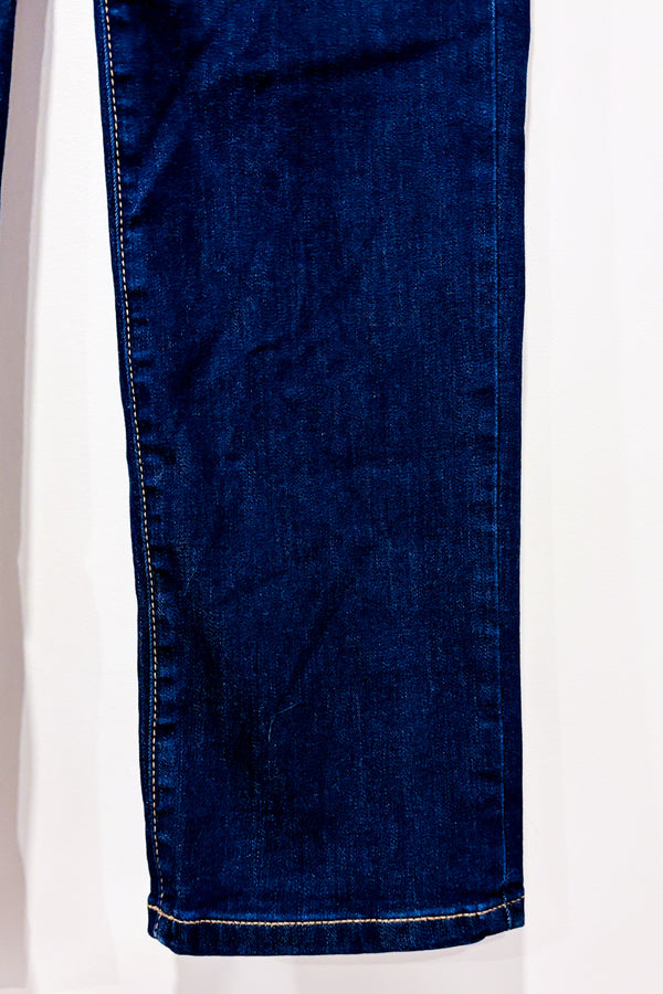 Jeans bleu foncé jambe droite seconde main - Santana Jeans- La Penderie du Paradis