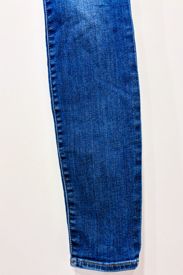 Jeans bleu délavé jambe étroite seconde main - GAP- La Penderie du Paradis