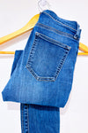 Jeans bleu délavé jambe étroite seconde main - GAP- La Penderie du Paradis