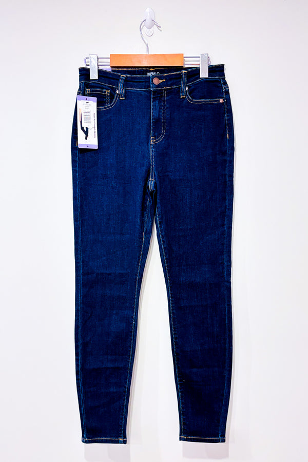 Jeans bleu foncé jambe étroite Mollie à taille haute* seconde main - Buffalo David Bitton- La Penderie du Paradis