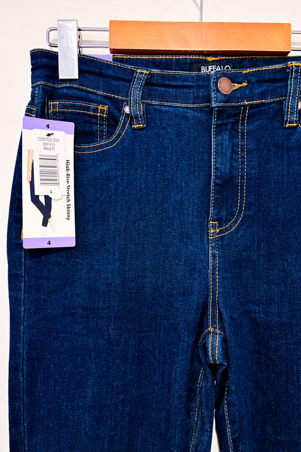 Jeans bleu foncé jambe étroite Mollie à taille haute* seconde main - Buffalo David Bitton- La Penderie du Paradis