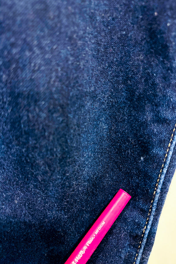 Jeans 720 bleu foncé jambe étroite à taille haute seconde main - Levi's- La Penderie du Paradis