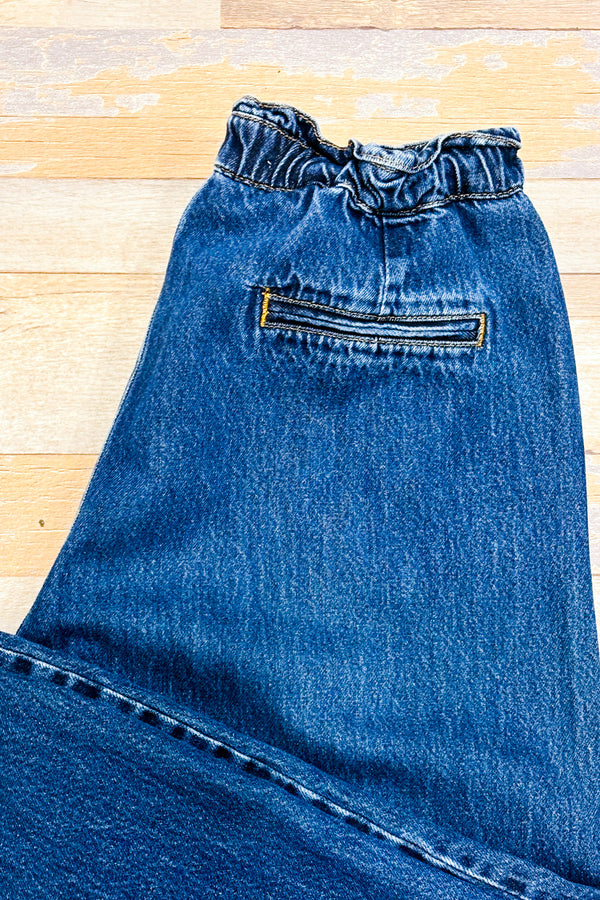 Jeans ample taille élastique* seconde main - Zara- La Penderie du Paradis
